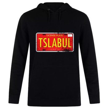 Tesla Bull License Plate Unisex Pullover Hoodie