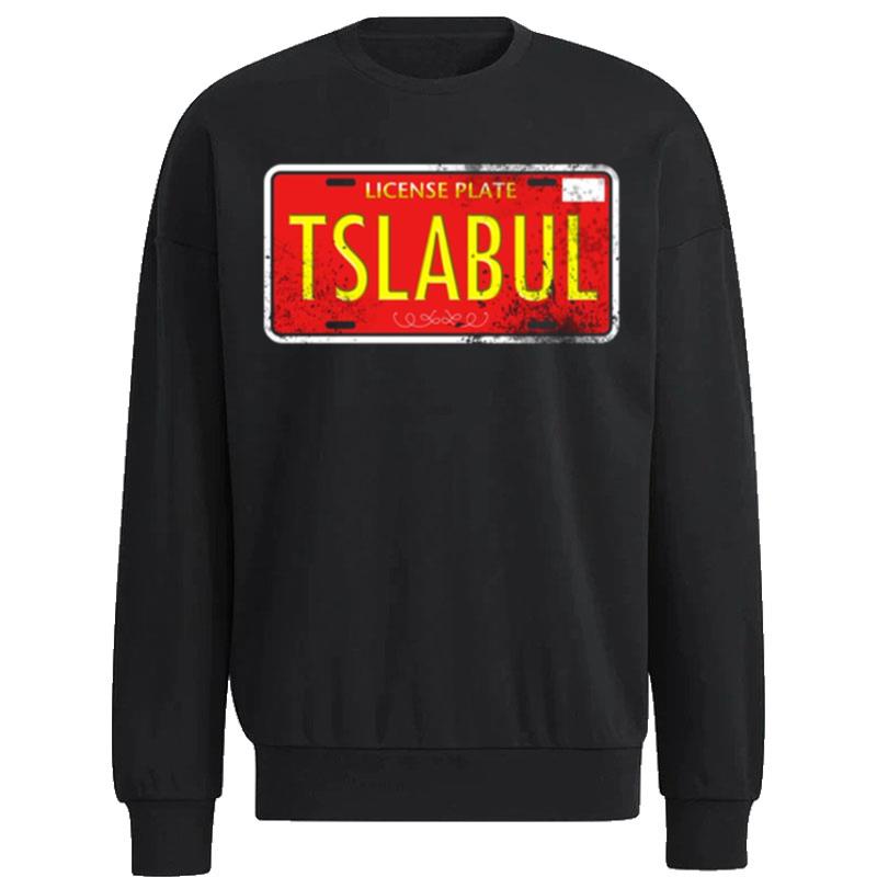 Tesla-Bull-License-Plate-Unisex-Sweatshirt Tesla Bull License Plate Unisex Sweatshirt