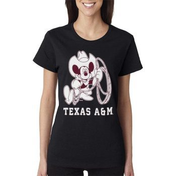 Texas A&M Roper Mickey Women Lady T-Shirt