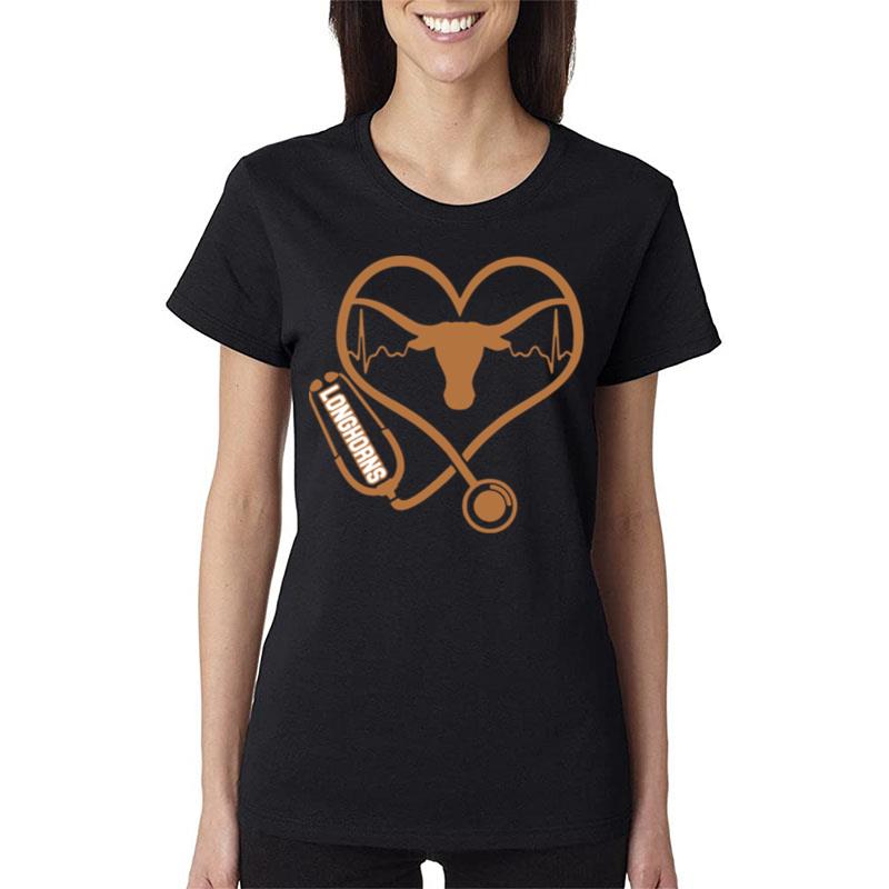 Texas-Longhorns-Football-Nurse-Stethoscope-Love-Heartbea-Women-Lady-T-Shirt Texas Longhorns Football Nurse Stethoscope Love Heartbea Women Lady T-Shirt