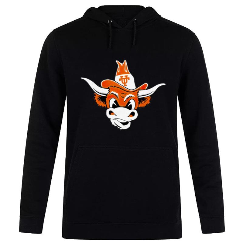 Texas-Longhorns-Mascot-Logo-Unisex-Pullover-Hoodie Texas Longhorns Mascot Logo Unisex Pullover Hoodie