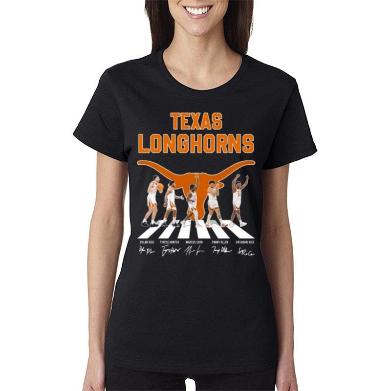 Texas-Longhorns-Signature-Abbey-Road-Signatures-2023-Women-Lady-T-Shirt Texas Longhorns Signature Abbey Road Signatures 2023 Women Lady T-Shirt