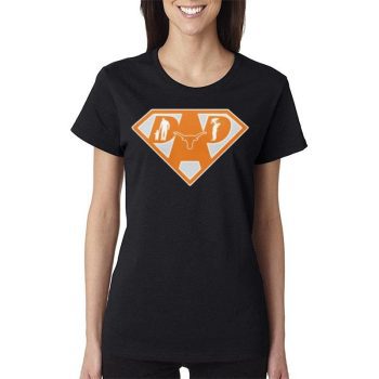 Texas Longhorns Super Dad Women Lady T-Shirt