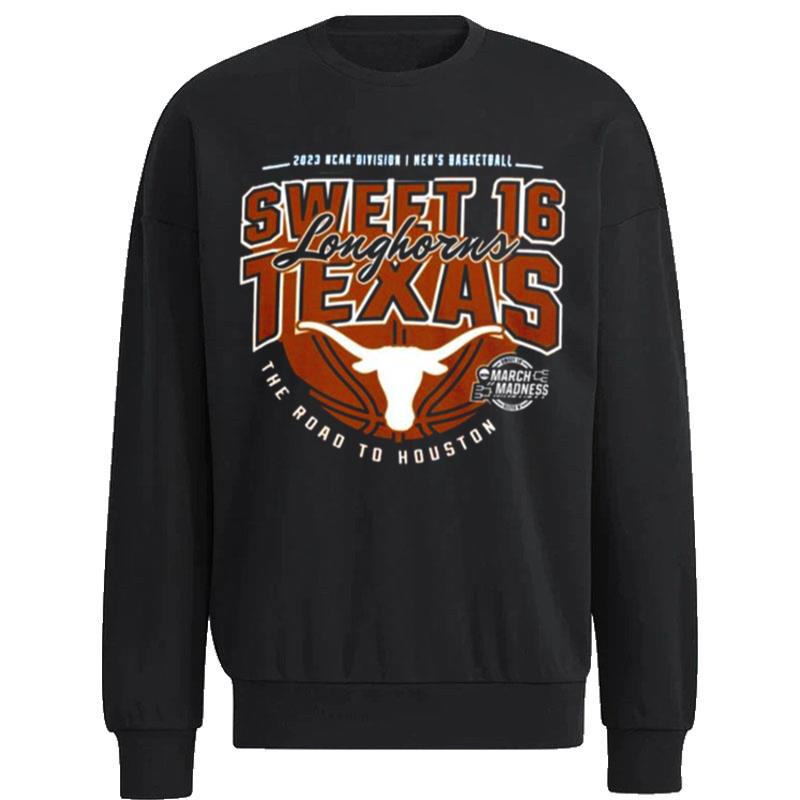 Texas-Longhorns-Sweet-16-2023-NCAA-Division-I-Basketball-Kansas-City-D-I-M-Unisex-Sweatshirt Texas Longhorns Sweet 16 2023 NCAA Division I Basketball Kansas City D I M Unisex Sweatshirt