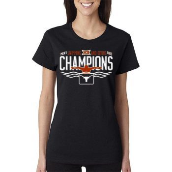 Texas Longhorns  Swimming & Diving 2023 Big 12 Champions Women Lady T-Shirt