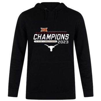 Texas Longhorns Women's Swimming & Diving 2023 Big 12 Champions Unisex Pullover Hoodie