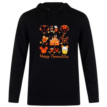 Thankful Disney Mickey Mouse Thanksgiving Unisex Pullover Hoodie