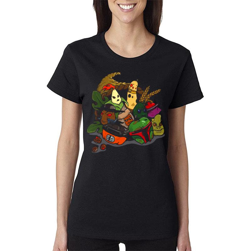 Thanksgiving-Bounty-Hunters-Star-Wars-Women-Lady-T-Shirt Thanksgiving Bounty Hunters Star Wars Women Lady T-Shirt