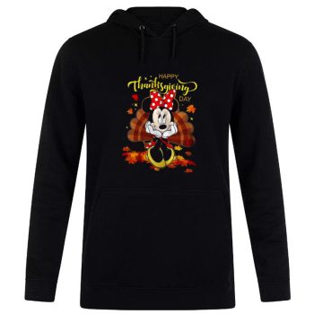 Thanksgiving Mickey And Minnie Mickey Mouse Thanksgiving Unisex Pullover Hoodie