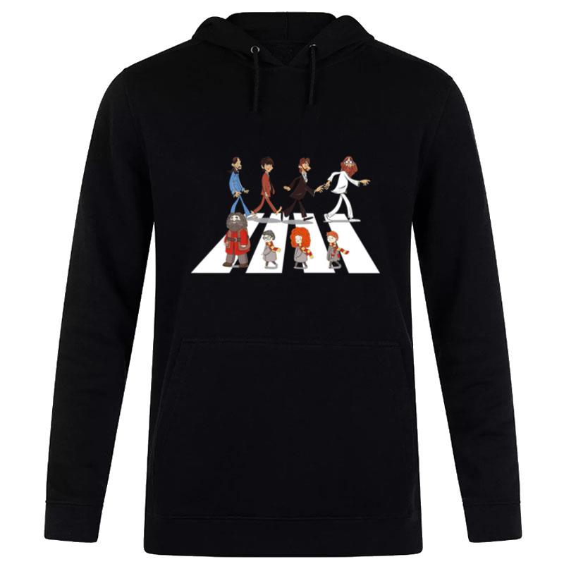 The-Beatles-And-Harry-Potter-Characters-Abbey-Road-Unisex-Pullover-Hoodie The Beatles And Harry Potter Characters Abbey Road Unisex Pullover Hoodie