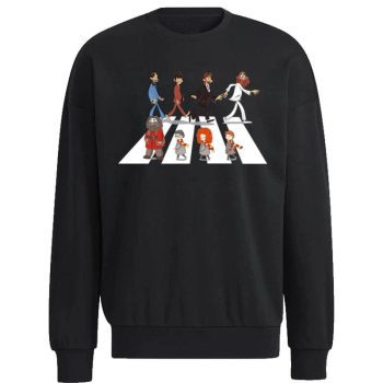 The Beatles And Harry Potter Characters Abbey Road Unisex Sweatshirt