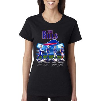 The Buffalo Bills Abbey Road Signatures 2022 Women Lady T-Shirt