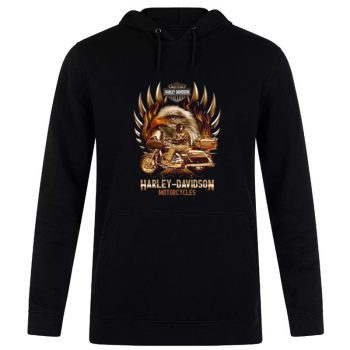 The Eagle Symbol Harley Davidson Retro Motorcycles Unisex Pullover Hoodie