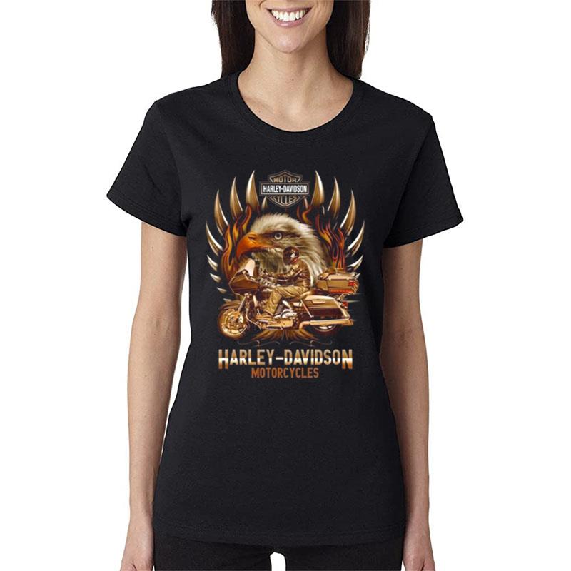 The-Eagle-Symbol-Harley-Davidson-Retro-Motorcycles-Women-Lady-T-Shirt The Eagle Symbol Harley Davidson Retro Motorcycles Women Lady T-Shirt