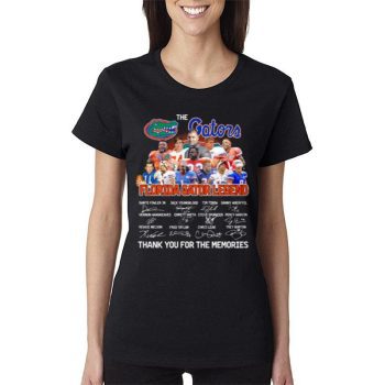 The Florida Gators Legend Thank You For The Memories Signatures Women Lady T-Shirt