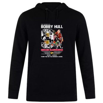 The Golden Jet Bobby Hull Chicago Blackhawks 1939 - 2023 Thank You For The Memories Legend Unisex Pullover Hoodie