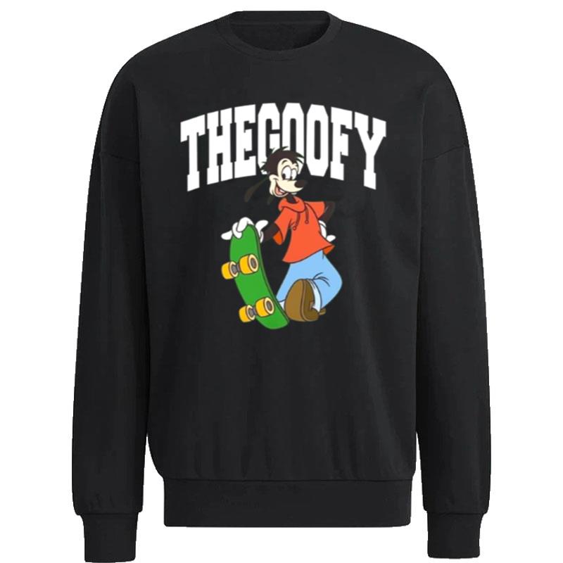 The-Goofy-White-Logo-Cartoon-Disney-Unisex-Sweatshirt The Goofy White Logo Cartoon Disney Unisex Sweatshirt
