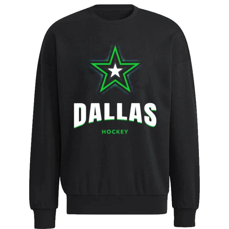 The-Green-Star-Dallas-Stars-Hockey-Unisex-Sweatshirt The Green Star Dallas Stars Hockey Unisex Sweatshirt