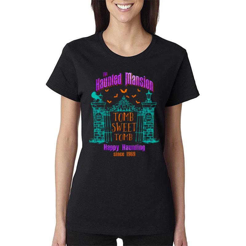 The-Haunted-Mansion-Tomb-Sweet-Happy-Haunting-Since-1969-Disney-Scary-Movie-Women-Lady-T-Shirt The Haunted Mansion Tomb Sweet Happy Haunting Since 1969 Disney Scary Movie Women Lady T-Shirt
