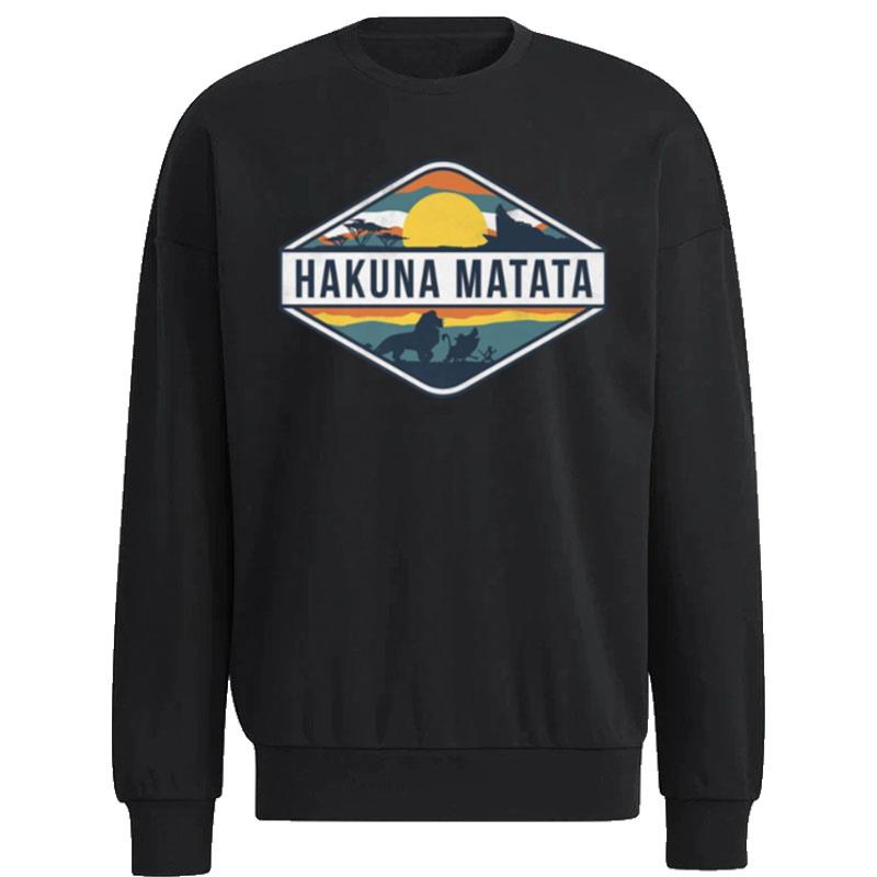 The-Lion-King-Hakuna-Matata-Diamond-Logo-Simba-Disney-Unisex-Sweatshirt The Lion King Hakuna Matata Diamond Logo Simba Disney Unisex Sweatshirt