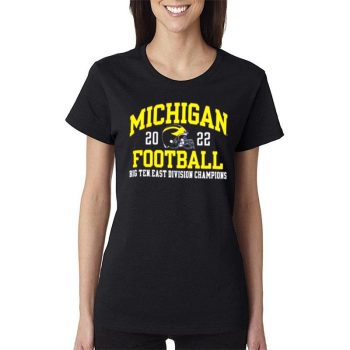 The Michigan Wolverines 2022 Big Ten East Champions Women Lady T-Shirt