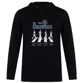 The Milwaukee Brewers Baseball 2023 Abbey Road Signatures Unisex Pullover Hoodie