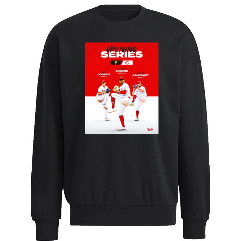 The-Opening-Series-Trio-Cincinnati-Reds-Unisex-Sweatshirt The Opening Series Trio Cincinnati Reds Unisex Sweatshirt