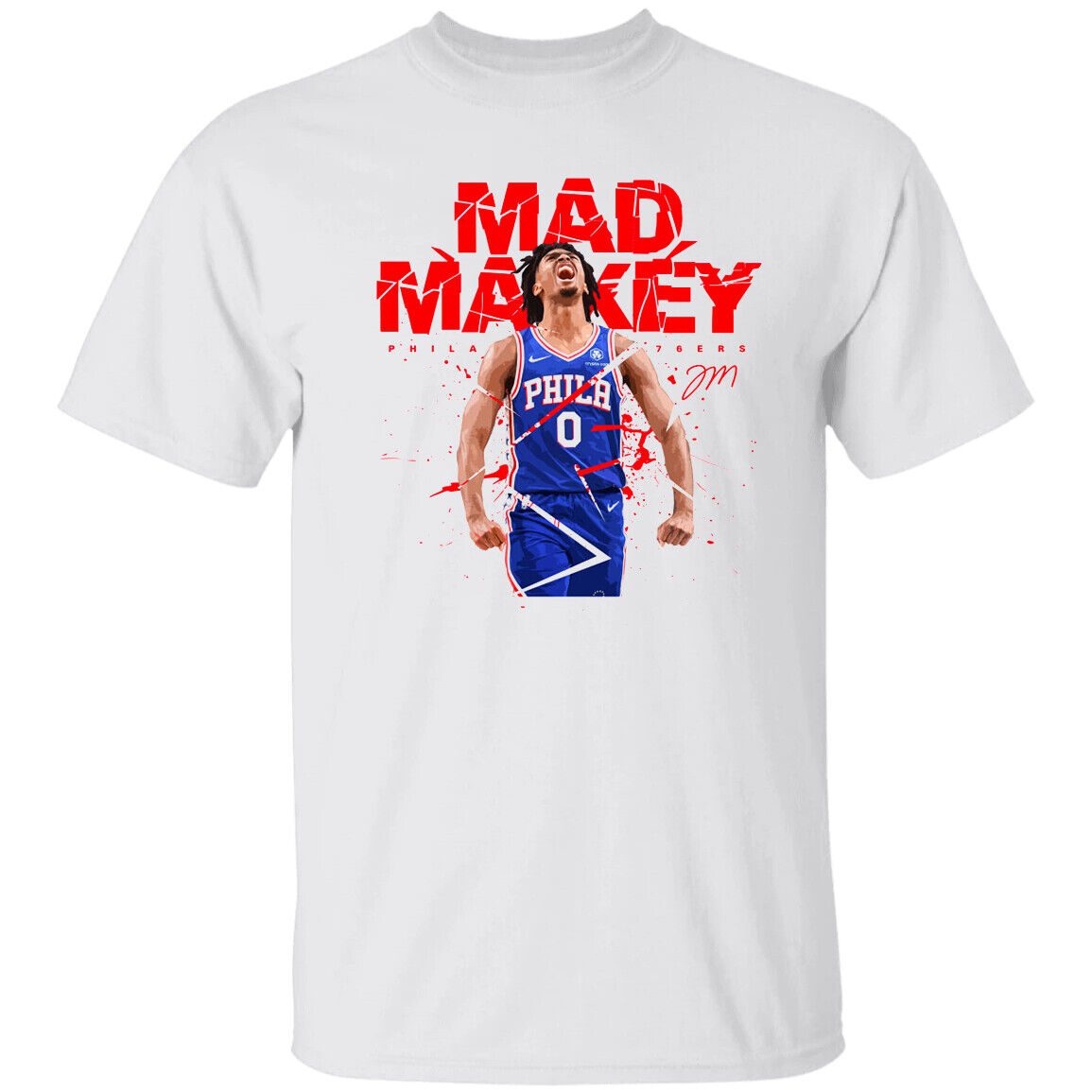 Tyrese-Maxey-Philadelphia-76ers-Unisex-T-Shirt-Gift-For-Fan Tyrese Maxey Philadelphia 76ers Unisex T-Shirt Gift For Fan