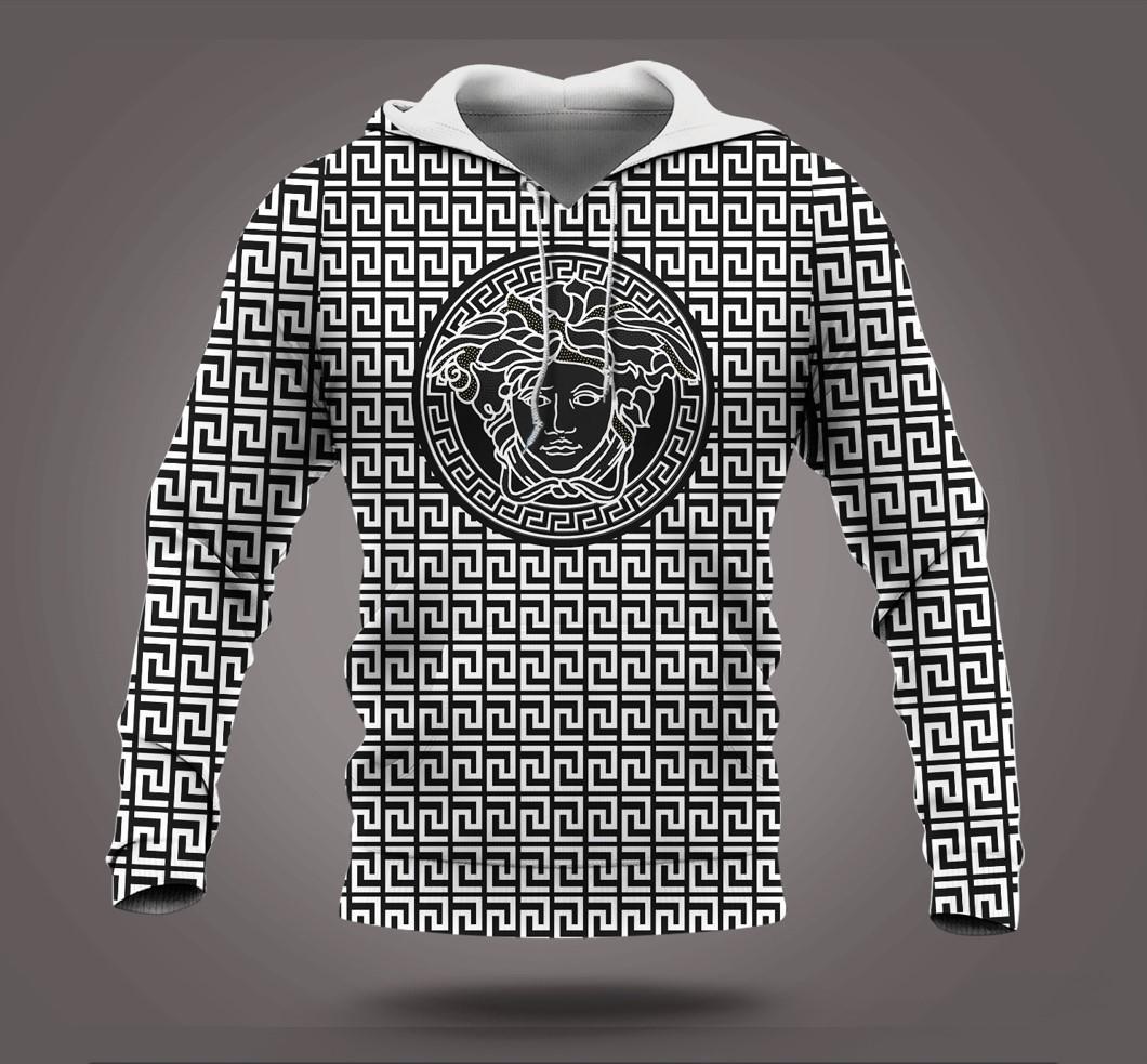 Versace-Luxury-Usinex-3D-Pullover-Hoodie-IHT2732 Versace Luxury Usinex 3D Pullover Hoodie IHT2732