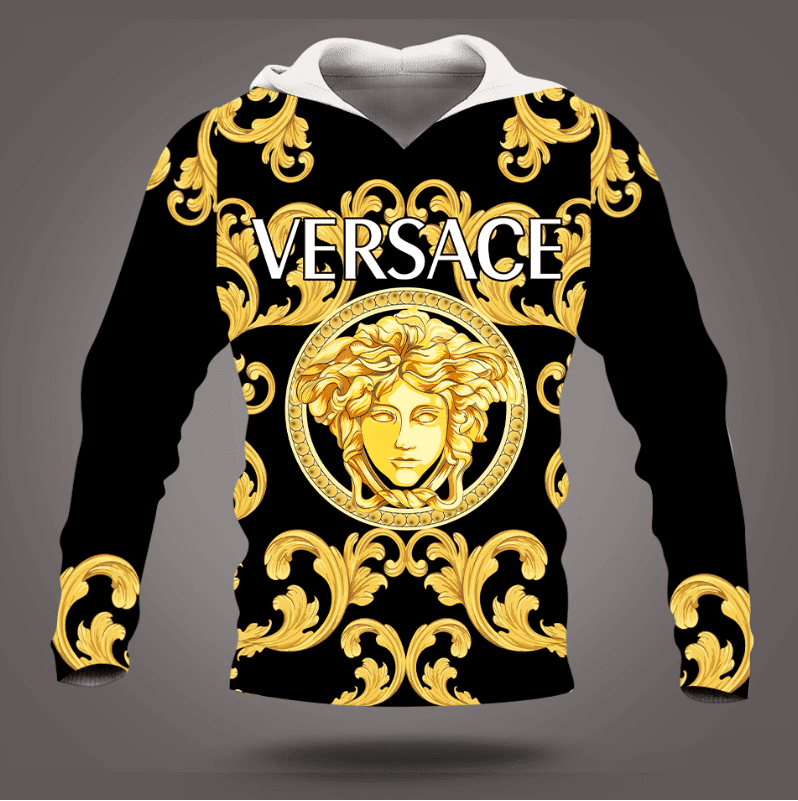 Versace-Luxury-Usinex-3D-Pullover-Hoodie-IHT2752 Versace Luxury Usinex 3D Pullover Hoodie IHT2752