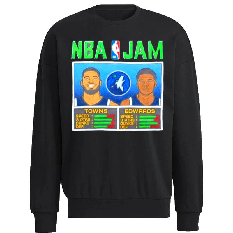 nba-Jam-Towns-And-Edwards-Minnesota-Timberwolves-Unisex-Sweatshirt nba Jam Towns And Edwards Minnesota Timberwolves Unisex Sweatshirt