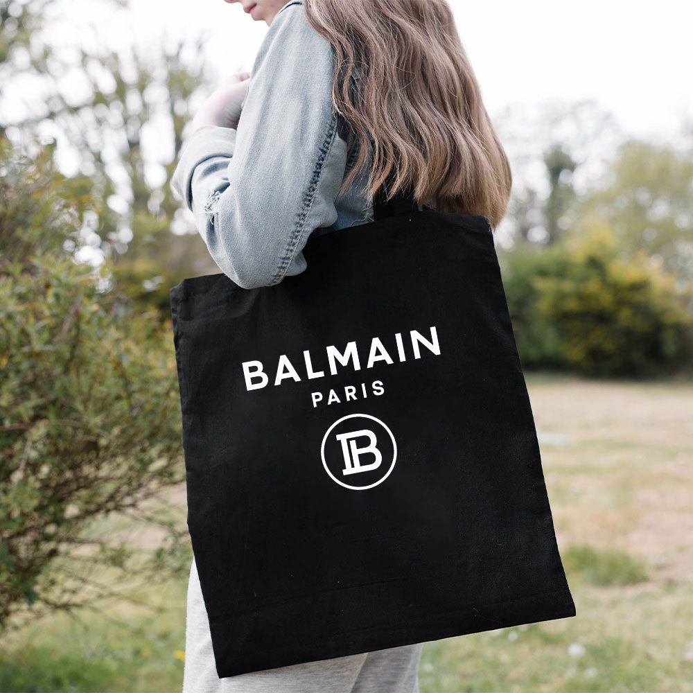 Balmain-Paris-Logo-Cotton-Canvas-Tote-Bag-TTB1037-1