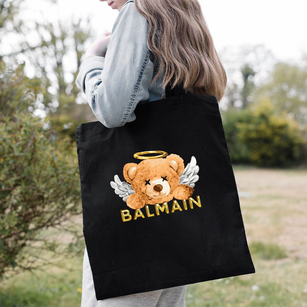 Balmain-Teddy-Bear-Luxury-Cotton-Canvas-Tote-Bag-TTB1057-2