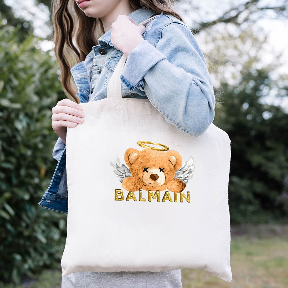 Balmain-Teddy-Bear-Luxury-Cotton-Canvas-Tote-Bag-TTB1057-3