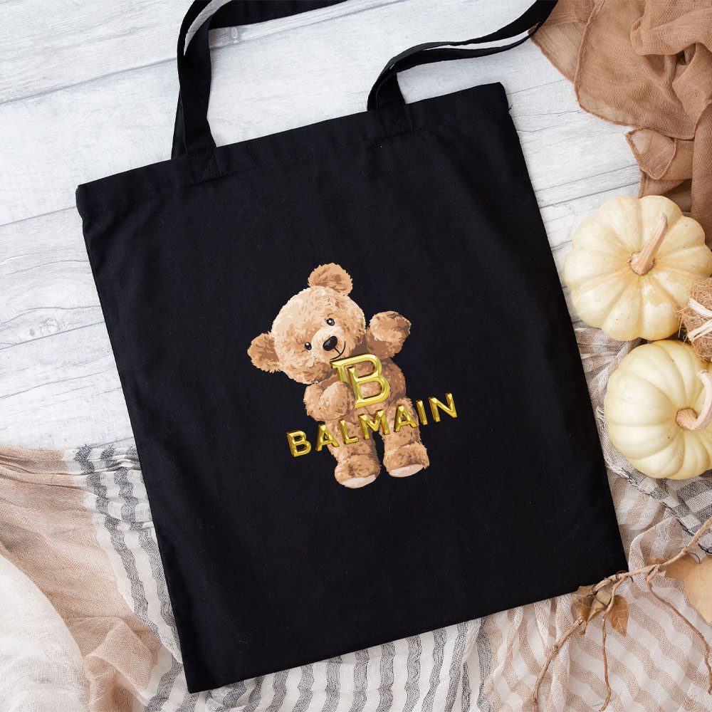 Balmain-Teddy-Bear-Luxury-Cotton-Canvas-Tote-Bag-TTB1058-1