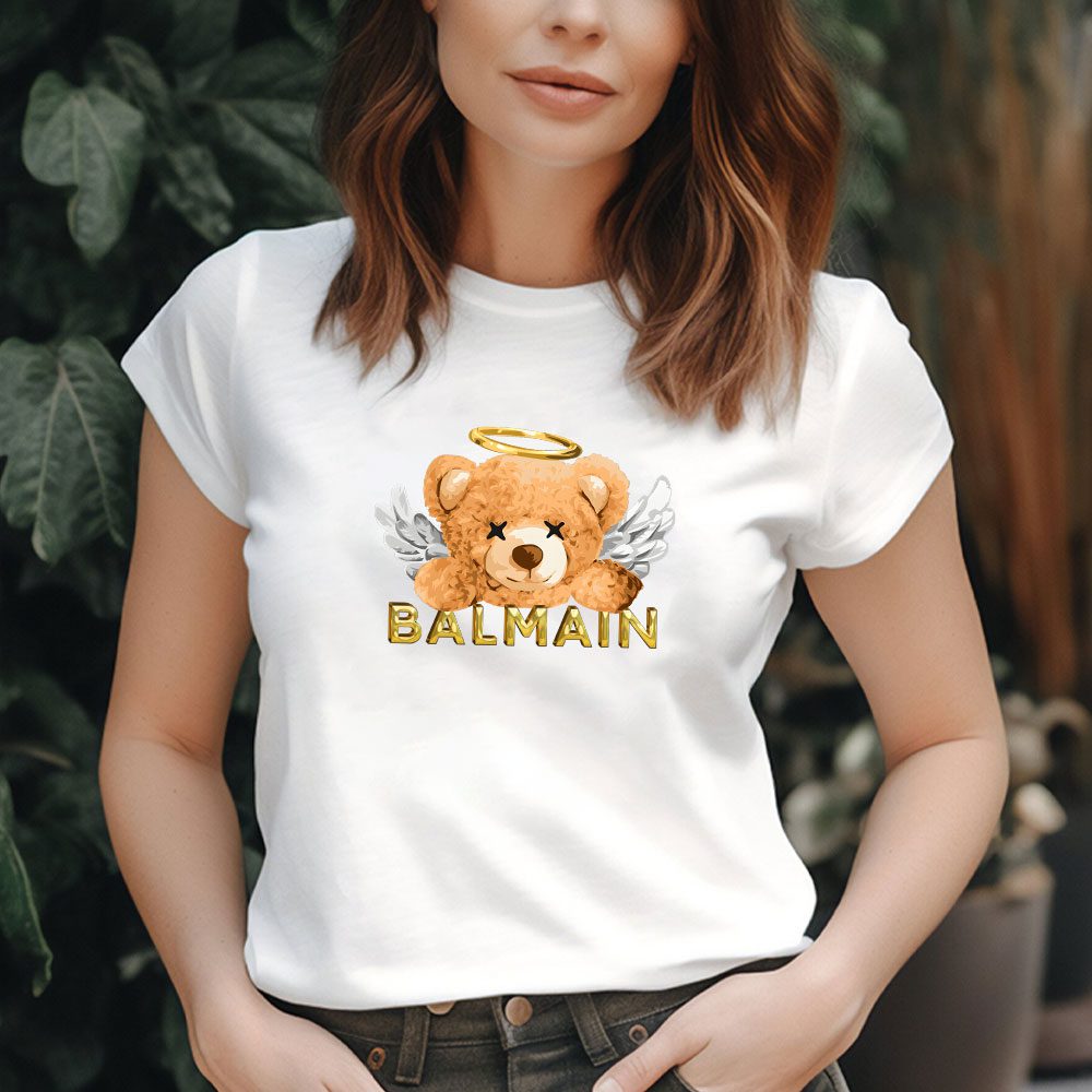 Balmain-Teddy-Bear-Luxury-Lady-T-Shirt-Luxury-Tee-For-Women-LDS1057-2