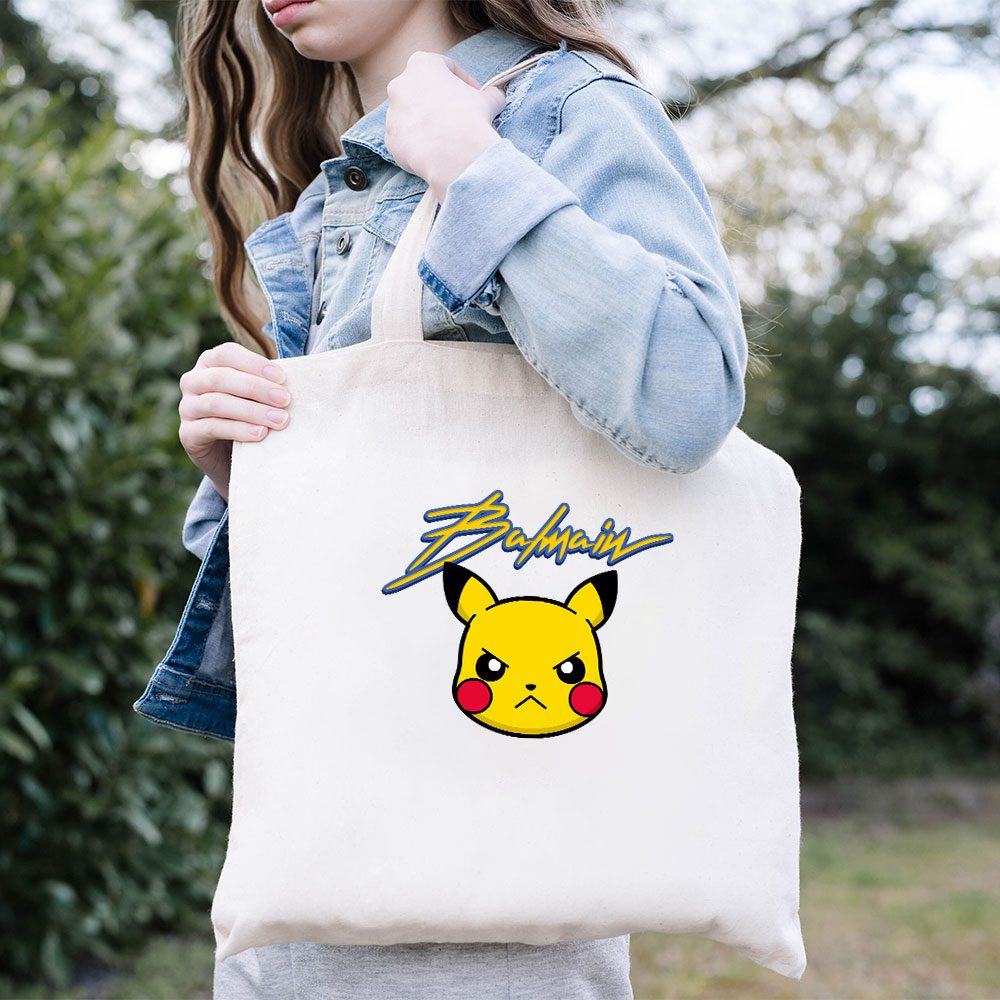 Balmain-X-Pokemon-Cotton-Canvas-Tote-Bag-TTB1051-3