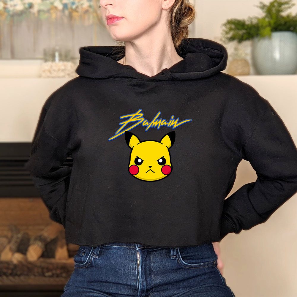 Balmain-X-Pokemon-Crop-Pullover-Hoodie-For-Lady-CPH1051-3