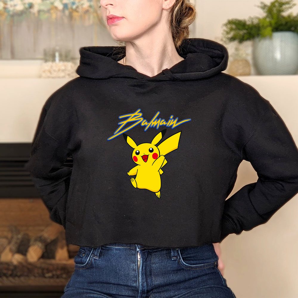 Balmain-X-Pokemon-Crop-Pullover-Hoodie-For-Lady-CPH1053-3