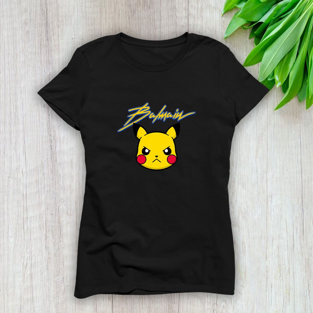Balmain-X-Pokemon-Lady-T-Shirt-Luxury-Tee-For-Women-LDS1051-1