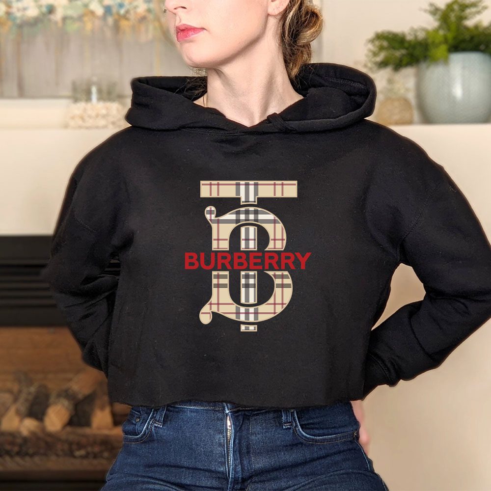 Burberry-Logo-Luxury-Crop-Pullover-Hoodie-For-Lady-CPH1067-3