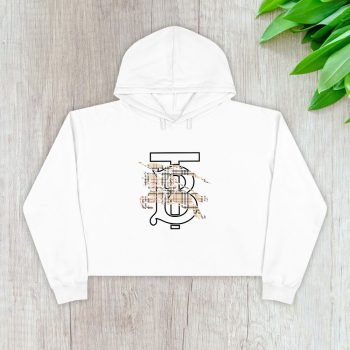 Burberry Logo Luxury Crop Pullover Hoodie For Lady CPH1068