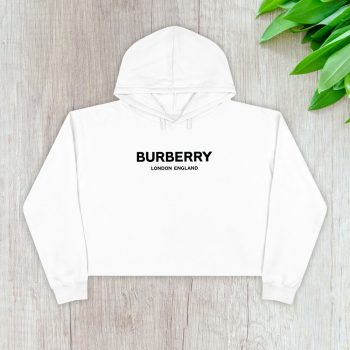 Burberry London Logo Luxury Crop Pullover Hoodie For Lady CPH1066