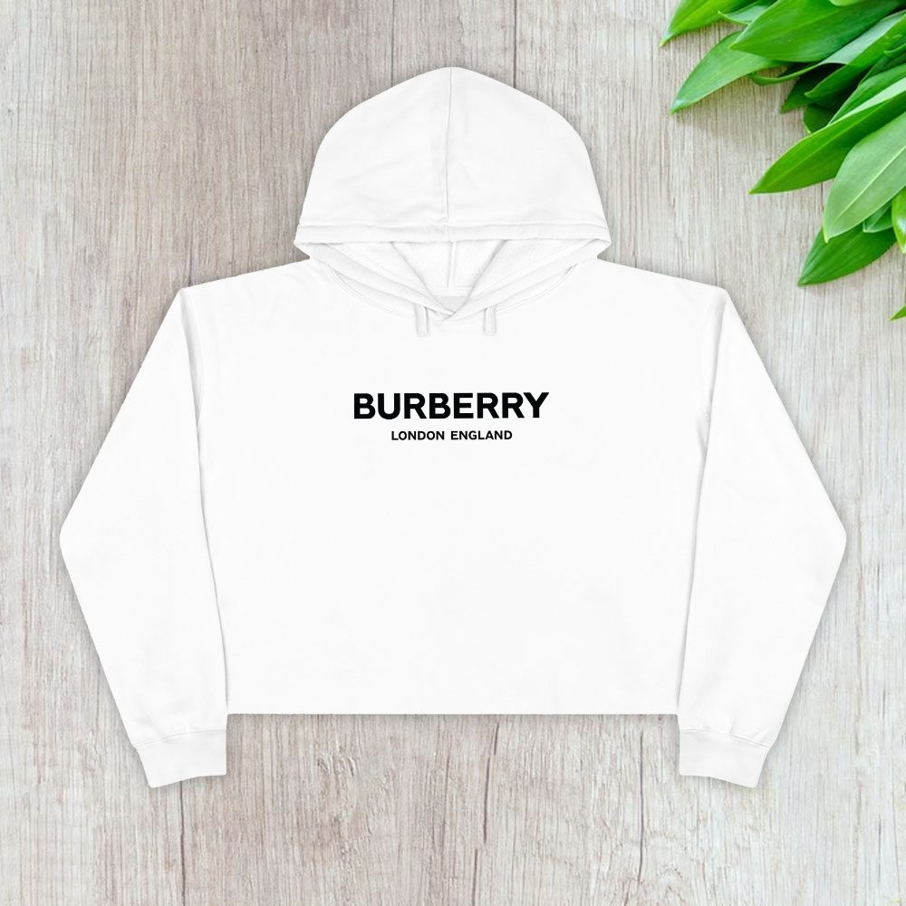 Burberry-London-Logo-Luxury-Crop-Pullover-Hoodie-For-Lady-CPH1066 Burberry London Logo Luxury Crop Pullover Hoodie For Lady CPH1066