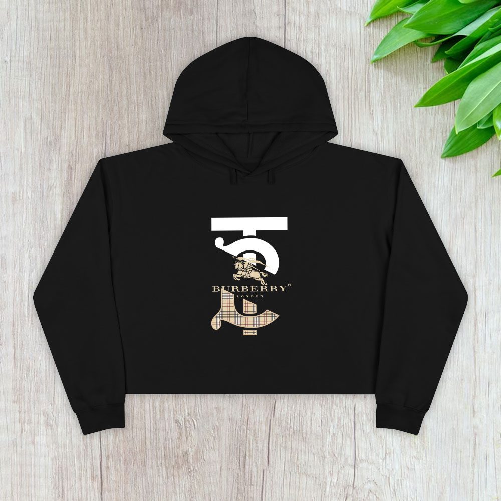 Burberry-London-Logo-Luxury-Crop-Pullover-Hoodie-For-Lady-CPH1070 Burberry London Logo Luxury Crop Pullover Hoodie For Lady CPH1070