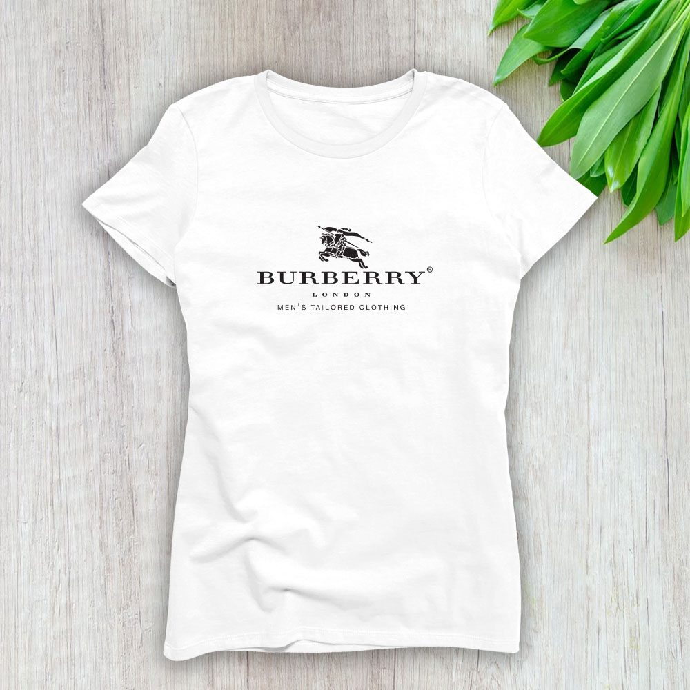 Burberry-London-Logo-Luxury-Lady-T-Shirt-Luxury-Tee-For-Women-LDS1069 Burberry London Logo Luxury Lady T-Shirt Luxury Tee For Women LDS1069