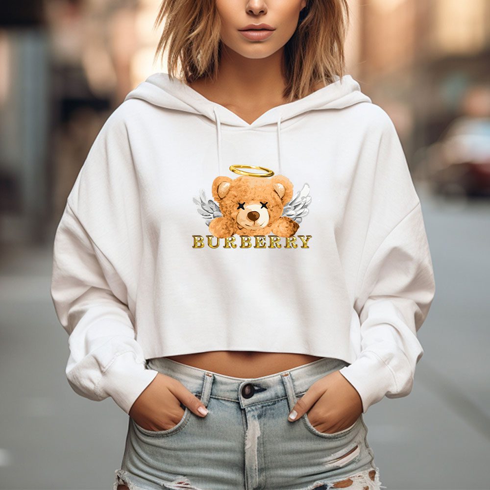 Burberry-London-Teddy-Bear-Gold-Luxury-Crop-Pullover-Hoodie-For-Lady-CPH1082-2