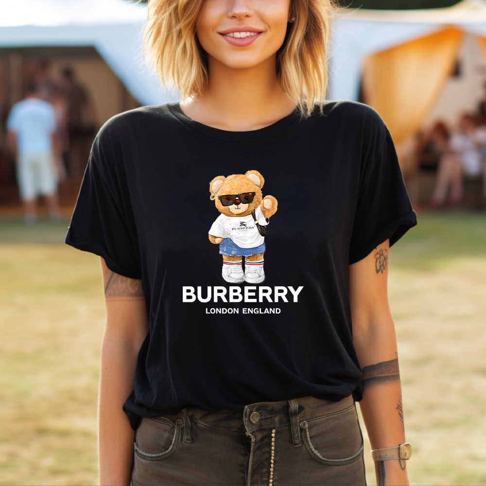 Burberry-London-Teddy-Bear-Lady-T-Shirt-Luxury-Tee-For-Women-LDS1095-1