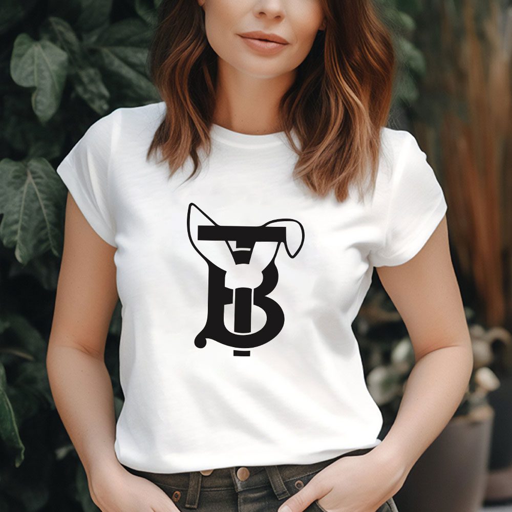Burberry-Rabbit-Logo-Lady-T-Shirt-Luxury-Tee-For-Women-LDS1074-1