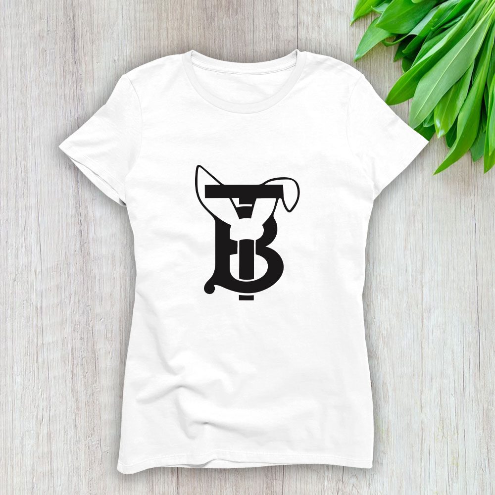 Burberry-Rabbit-Logo-Lady-T-Shirt-Luxury-Tee-For-Women-LDS1074 Burberry Rabbit Logo Lady T-Shirt Luxury Tee For Women LDS1074